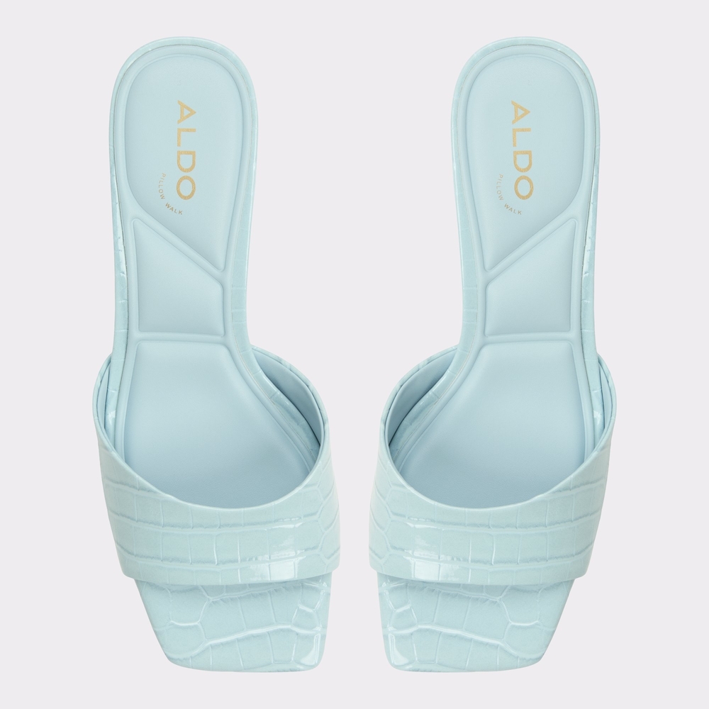 ALDO Women's Light Blue Slide Sandals